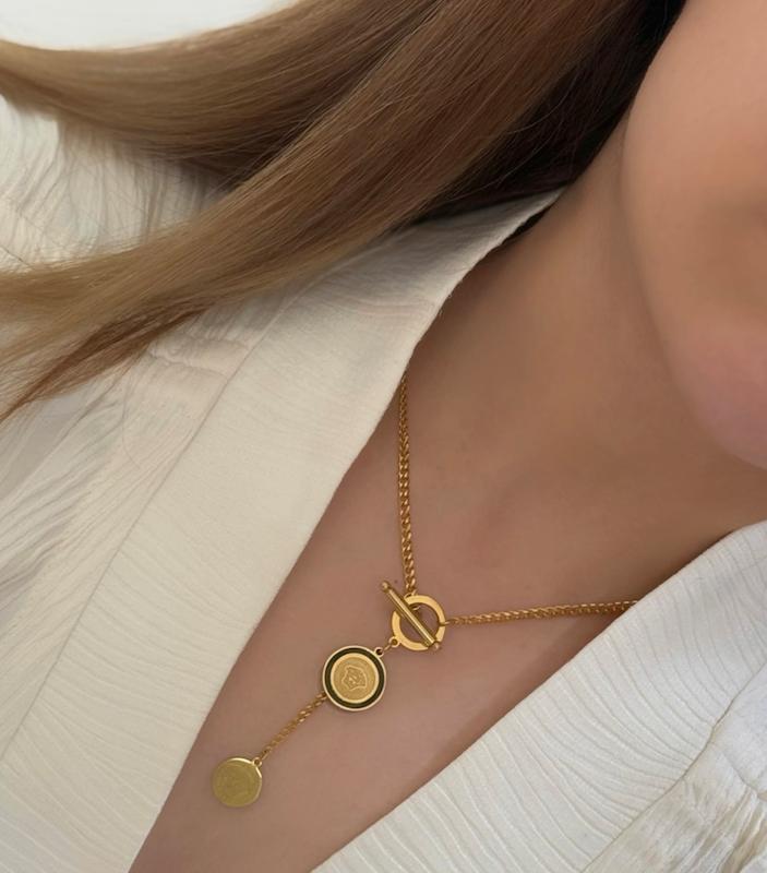 گردنبندالیزابت استیل رنگ ثابت