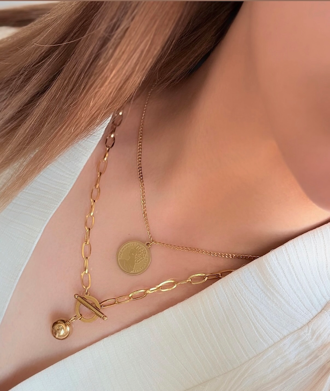 گردنبنددوتیکه الیزابت رنگ ثابت