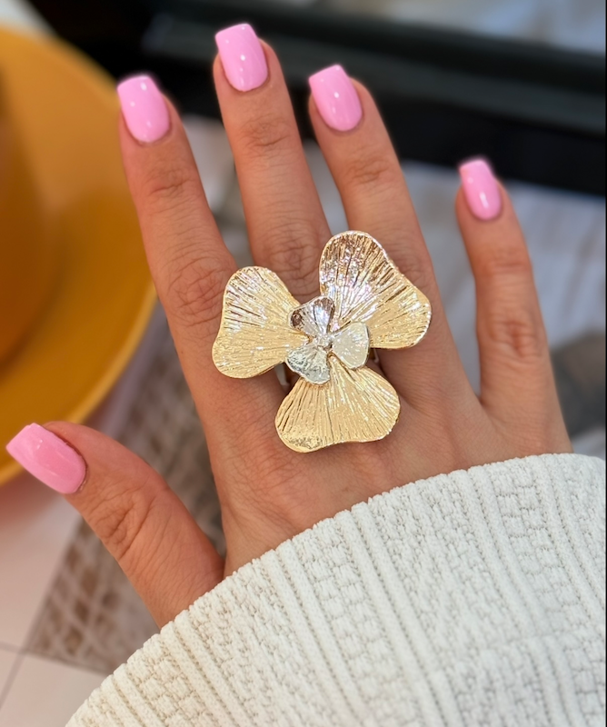 انگشترورشو مدل گل