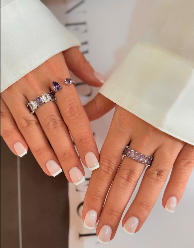 انگشتر سنگ بنفش