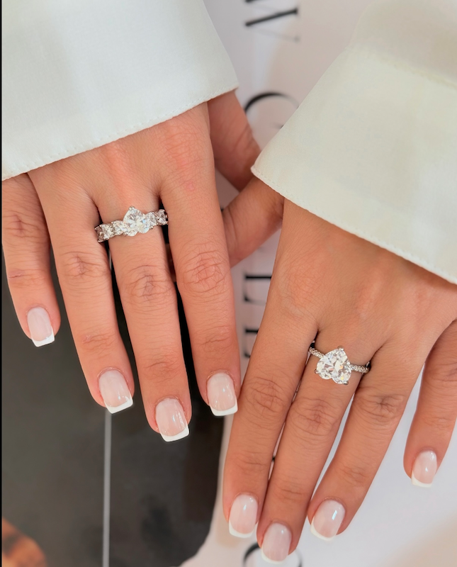 انگشترجواهرقلب زنانه