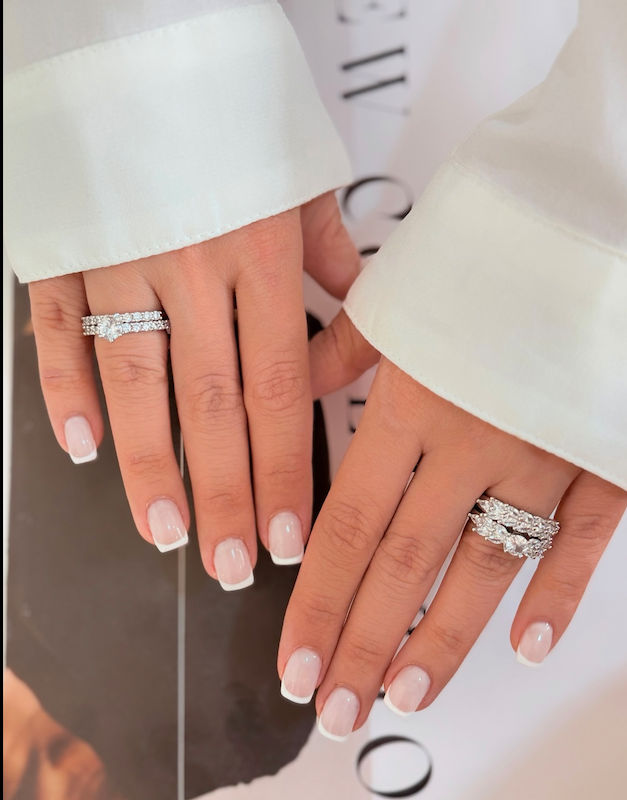 حلقه و پشت حلقه تمام سنگ جواهری