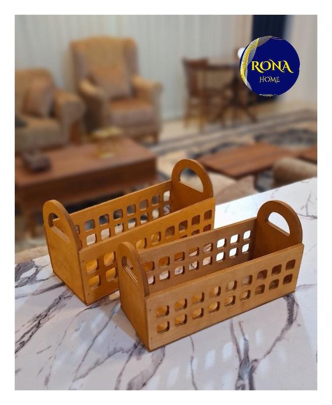 استند باکس چوبی بطری و روغن