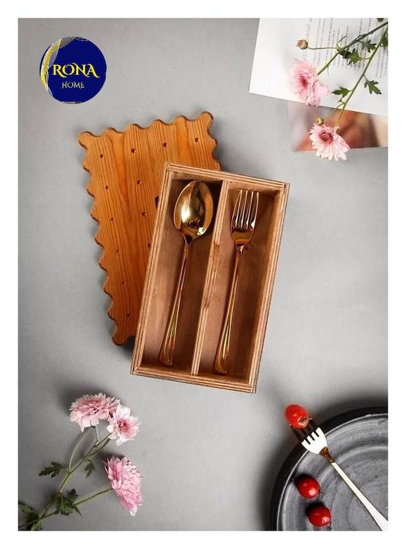 جا قاشقی چوبی درب بیسکوئیتی