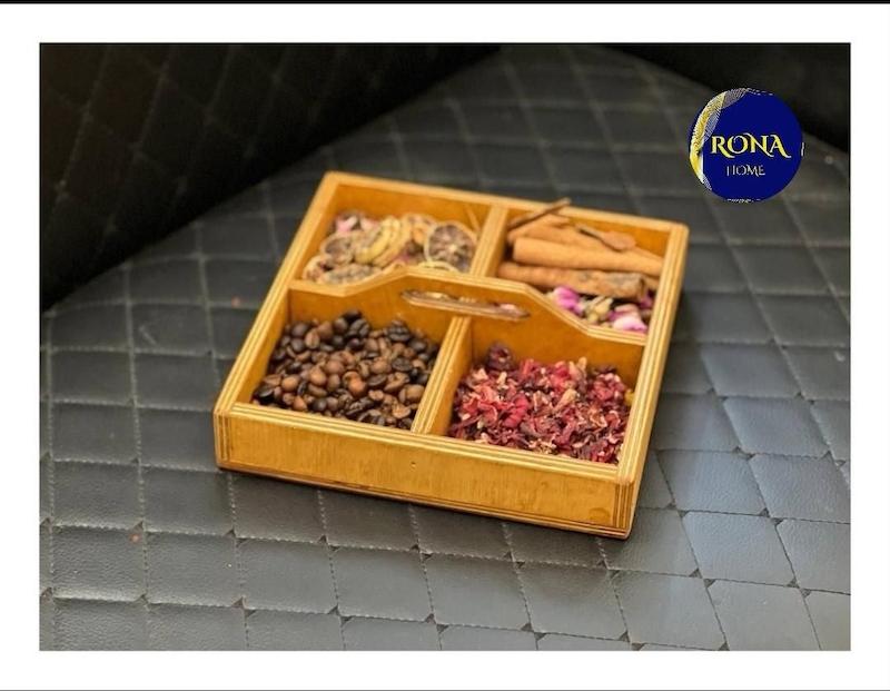 مزه خوری 4 خانه چوبی