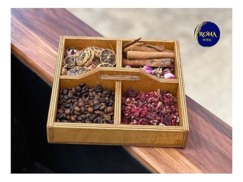 مزه خوری 4 خانه چوبی
