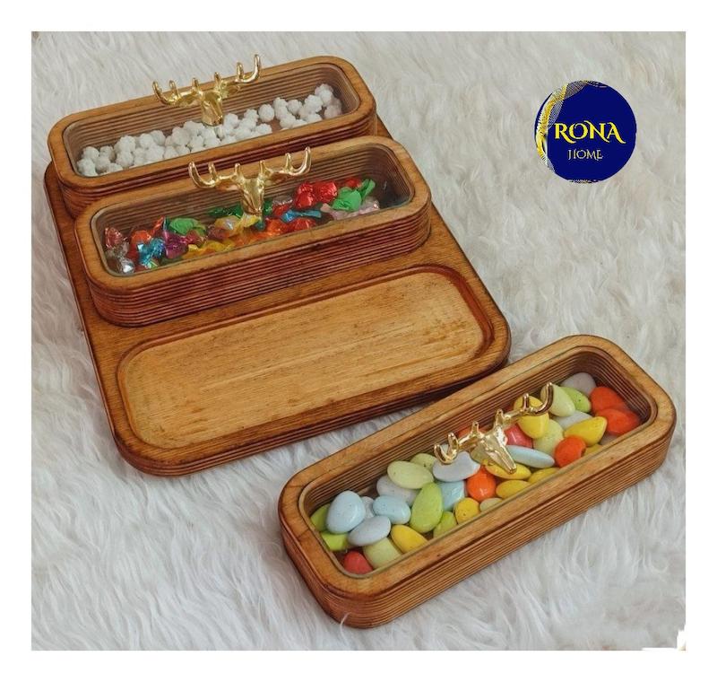 اردور خوری چوبی درب دار شاخ گوزن