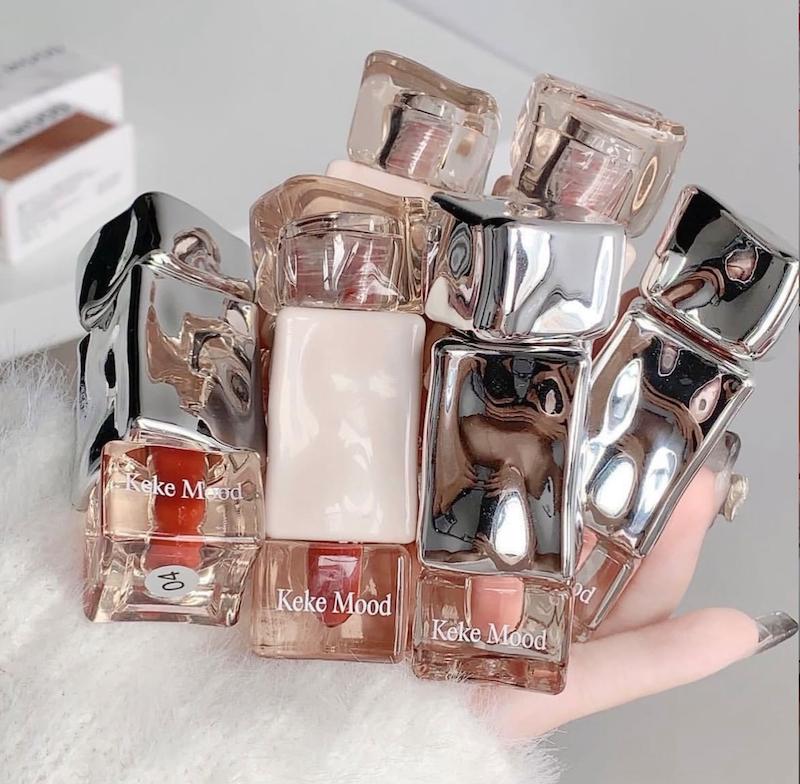 لیپ گلاس کالکشن MARBLE MIRROR ICE اورجینال KEKE MOOD🧊✨