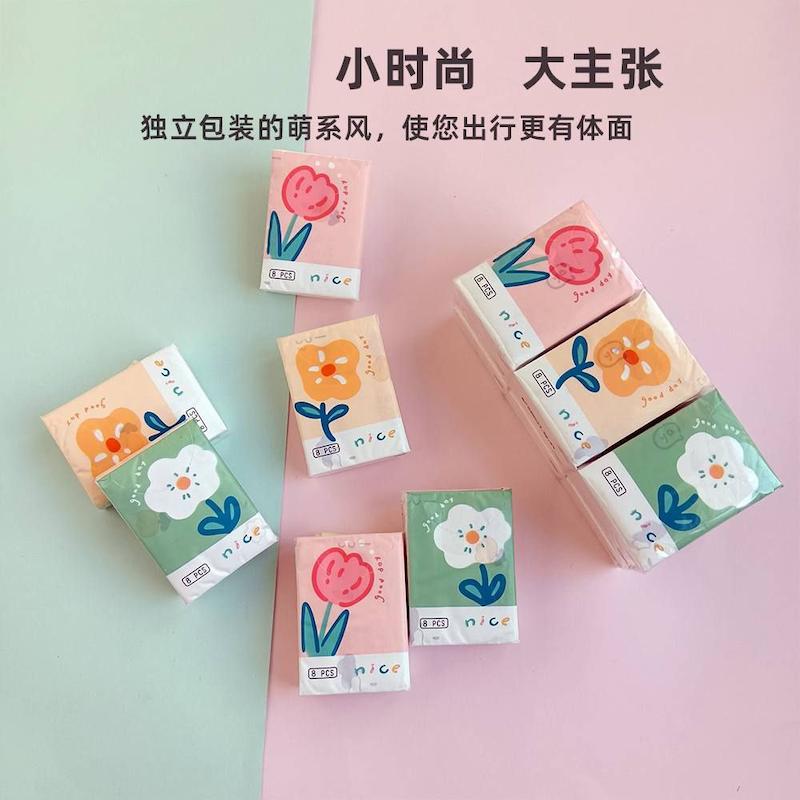 دستمال کاغذی طرح دار گل🌷🌱