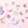 پک استیکر شفاف برش خورده خرسی ☁️🐻‍❄️