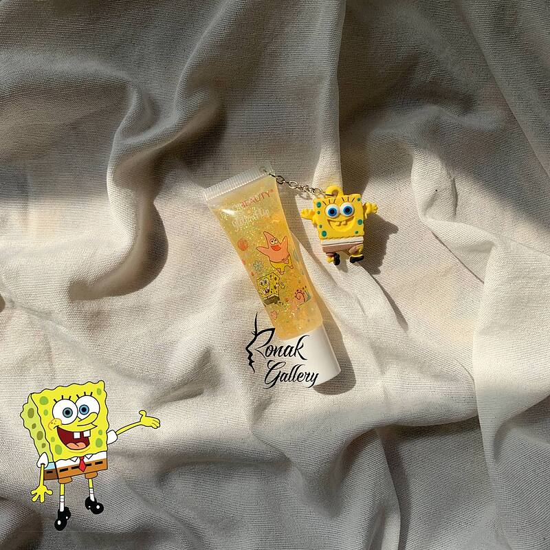 لیپ گلاس آویزدار (FAVORBEAUTY )طرح باب اسفنجی 🐬🪼
