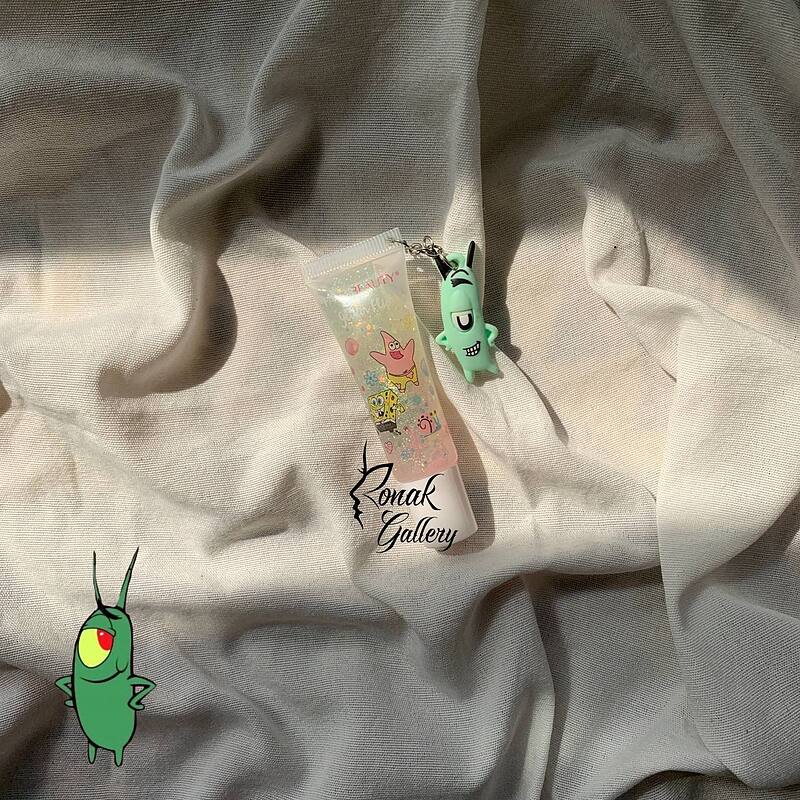 لیپ گلاس آویزدار (FAVORBEAUTY )طرح باب اسفنجی 🐬🪼
