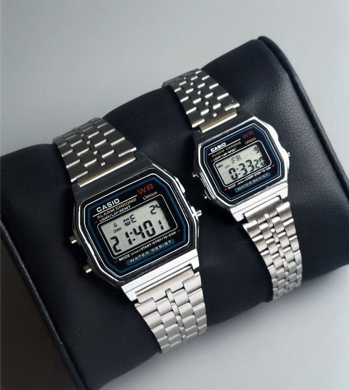 ست ساعت مچی مردانه و زنانه کاسیو CASIO مدل A168WA