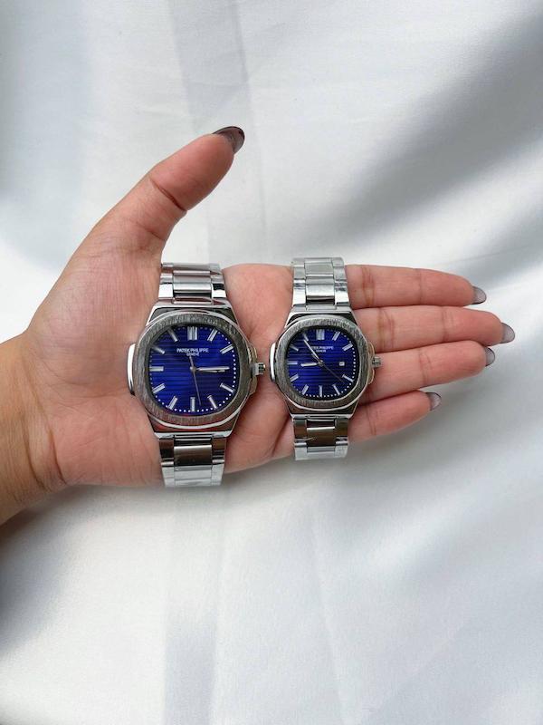 ست ساعت پتک فیلپ Patek Philippe Nautilus  صفحه آبی(مدل اقتصادی | موتور چینی)