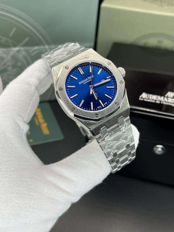 ساعت مچی مردانه Audemars Piguet های‌کپی کیفیت مستر صفحه آبی با موتور ژاپنی 