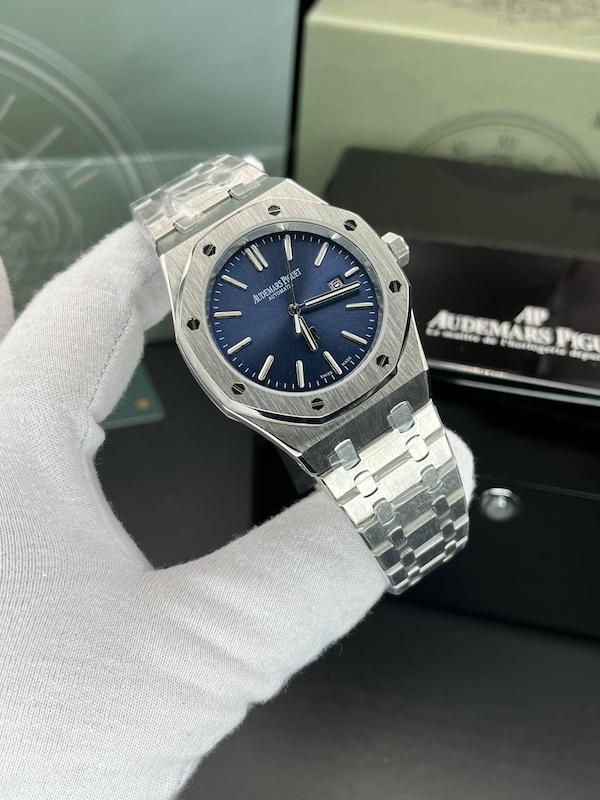 ساعت مچی مردانه Audemars Piguet های‌کپی کیفیت مستر صفحه سرمه ای با موتور ژاپنی ث
