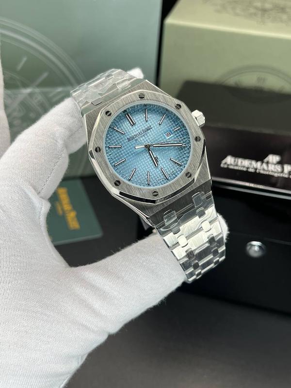 ساعت مچی مردانه Audemars Piguet های‌کپی کیفیت مستر صفحه آبی آسمونی با موتور ژاپنی