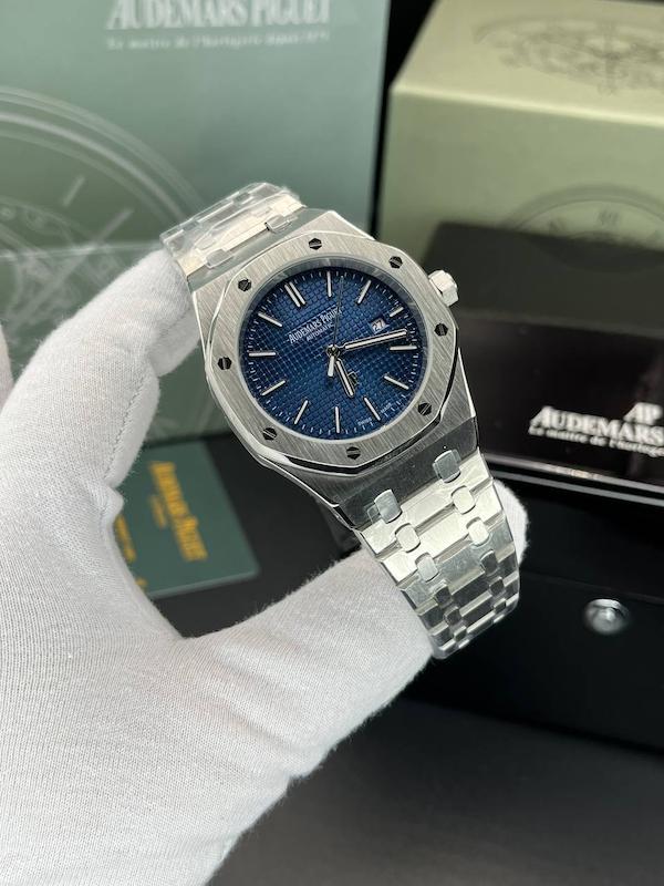 ساعت مچی مردانه Audemars Piguet های‌کپی کیفیت مستر صفحه سرمه ای مشکی با موتور ژاپنی