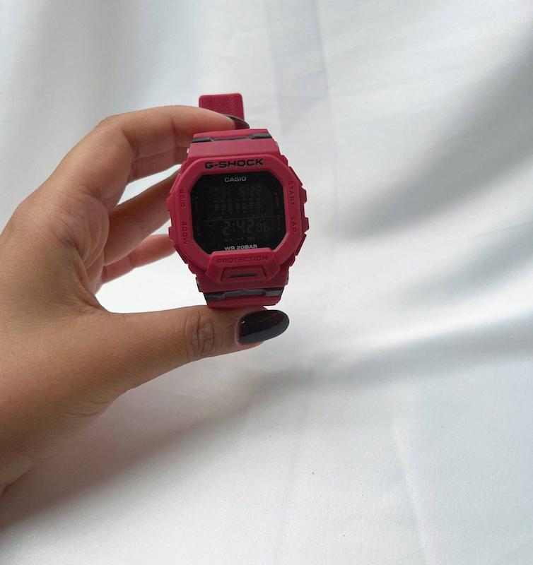 ساعت ورزشی مردانه G-Shock مدل GBD-200 های‌کپی | طراحی مقاوم  رنگ قرمز 