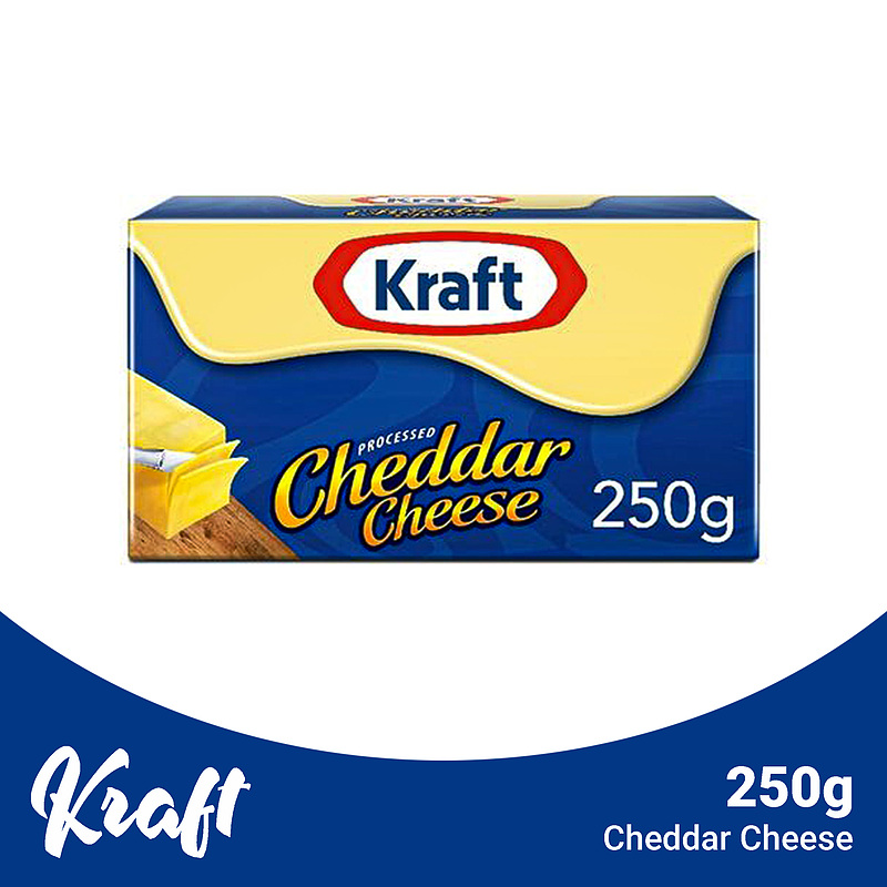 پنیر چدار Kraft فرآوری شده 250 گرم و 500 گرم