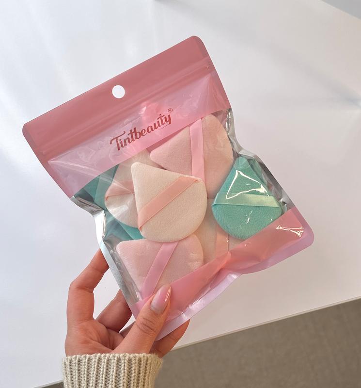 پاف مثلثی آرایشی کرم پودر ، پنکک