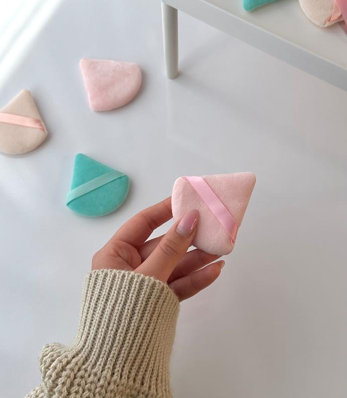 پاف مثلثی آرایشی کرم پودر ، پنکک