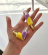 لیپ گلاس مگنتی ۲ طرفه قلبی color castle 💛💜