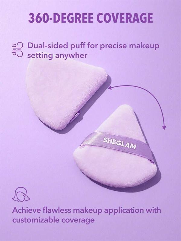 ست ۳ عددی پاف مثلثی بنفش شیگلم Sheglam💜