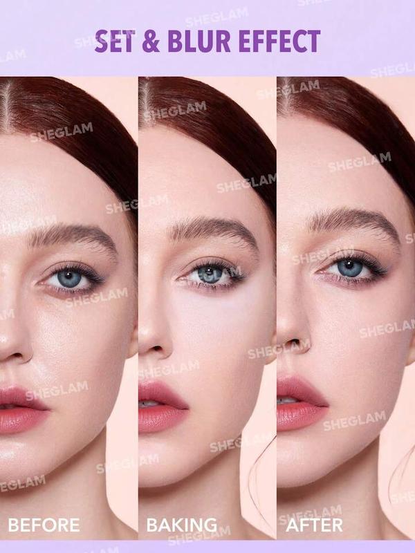 ست ۳ عددی پاف مثلثی بنفش شیگلم Sheglam💜