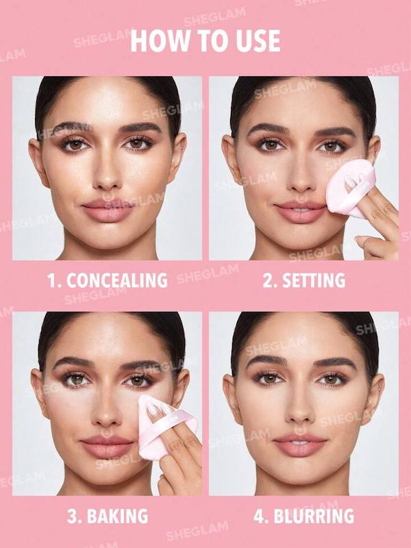 پودر فیکس دو طبقه شیگلم Sheglam مدل  Pink Setting Powder