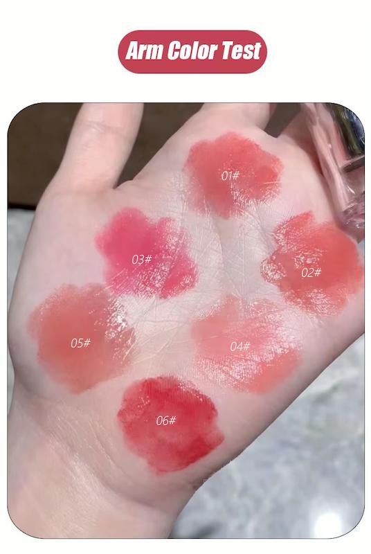 رژلب خیس Gege bear پوکه نقره ای🪩💗