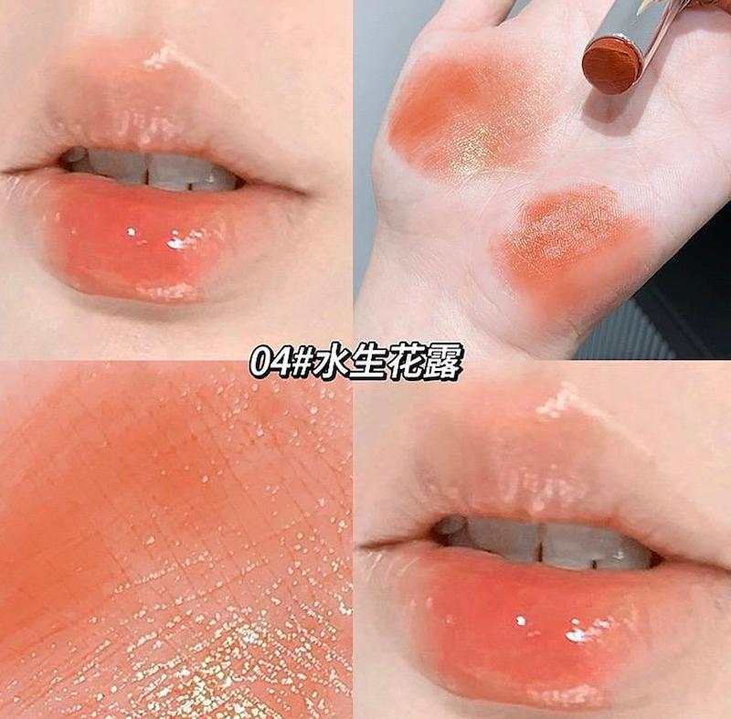 رژلب جامد خیس پوکه شیشه ای Gege bear🫙🥨