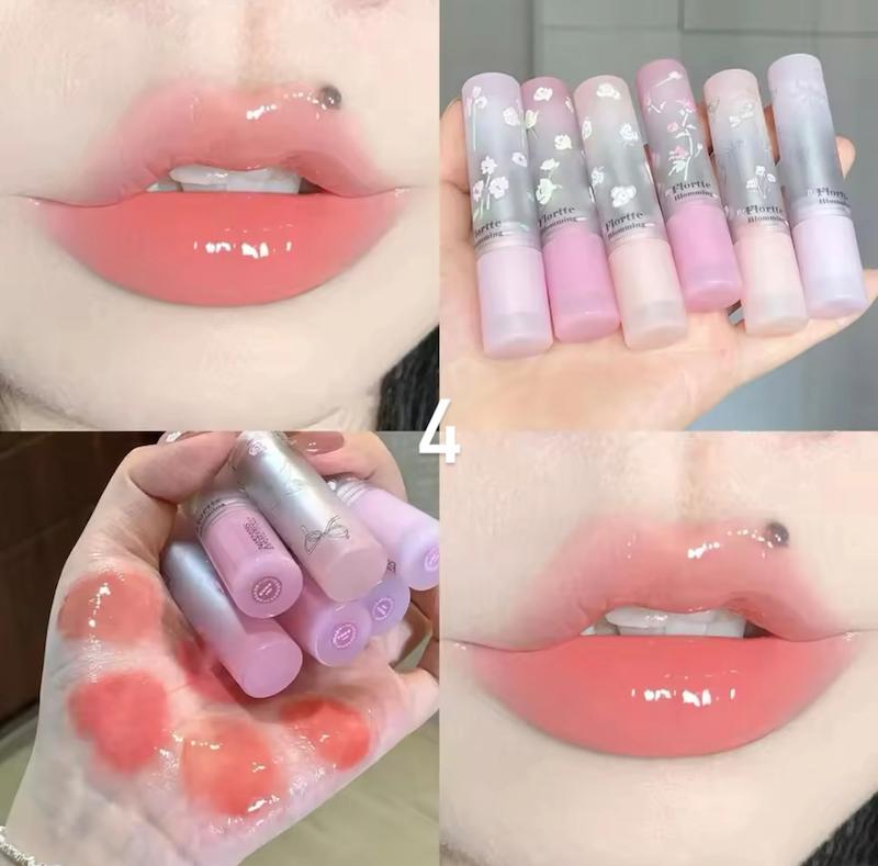 رژلب خیس پاپیونی و شکوفه ای Cappuvini🎀🪷