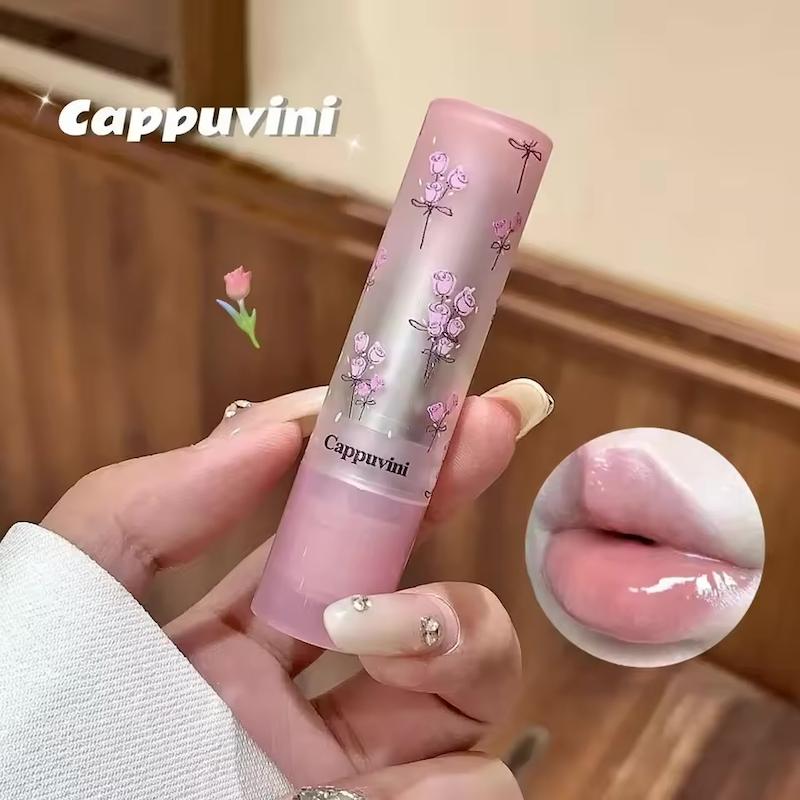 رژلب خیس پاپیونی و شکوفه ای Cappuvini🎀🪷
