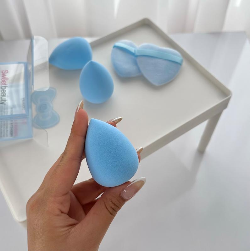 ست بیوتی بلندر و پاف قلبی Sweet beauty🥚🩵