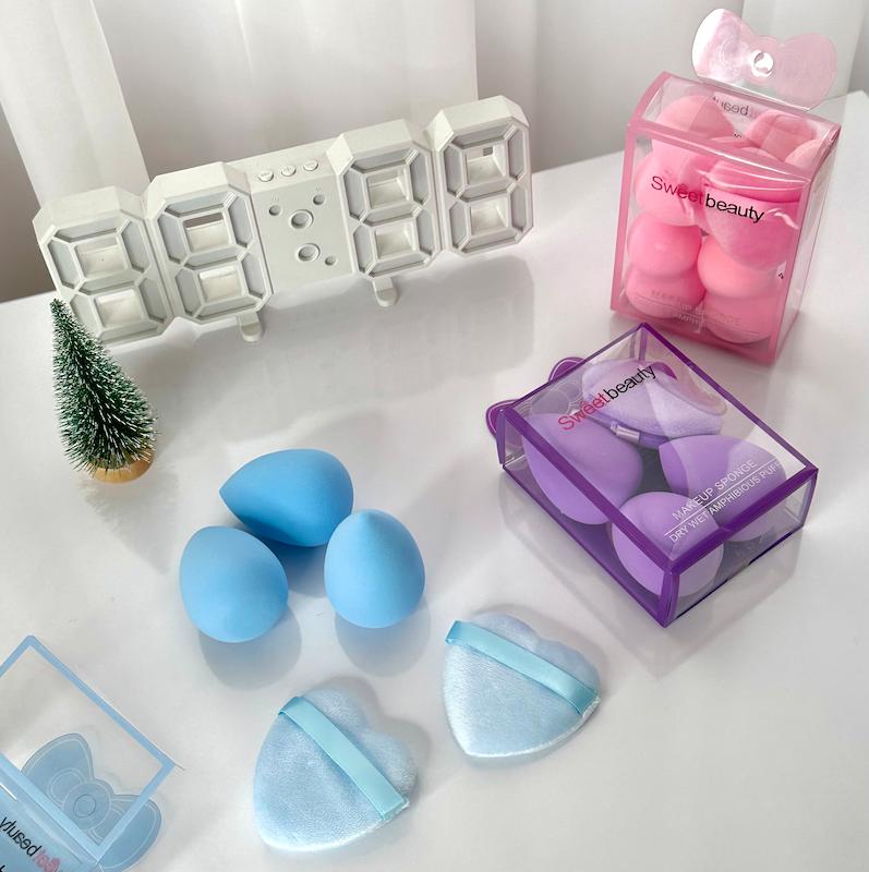 ست بیوتی بلندر و پاف قلبی Sweet beauty🥚🩵