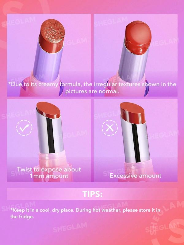 رژ لب براق Mirror Kiss رنگ Periodt برند Sheglam