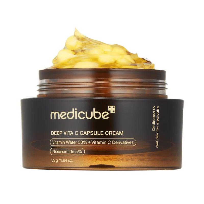 کرم کپسول دیپ ویتامین سی  medicube ، Deep vita C capsule cream🥚🧀