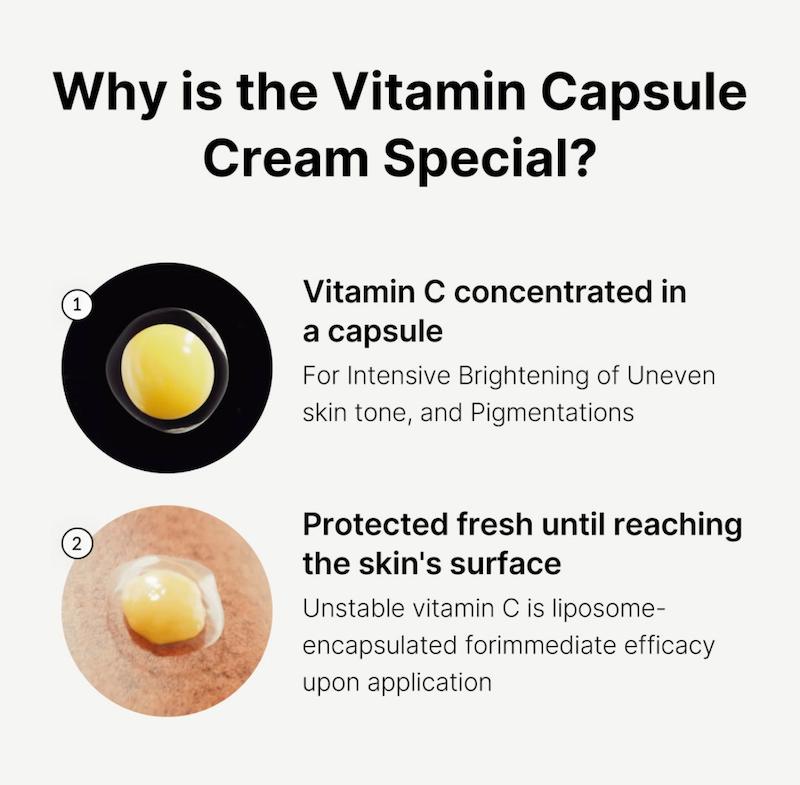 کرم کپسول دیپ ویتامین سی  medicube ، Deep vita C capsule cream🥚🧀