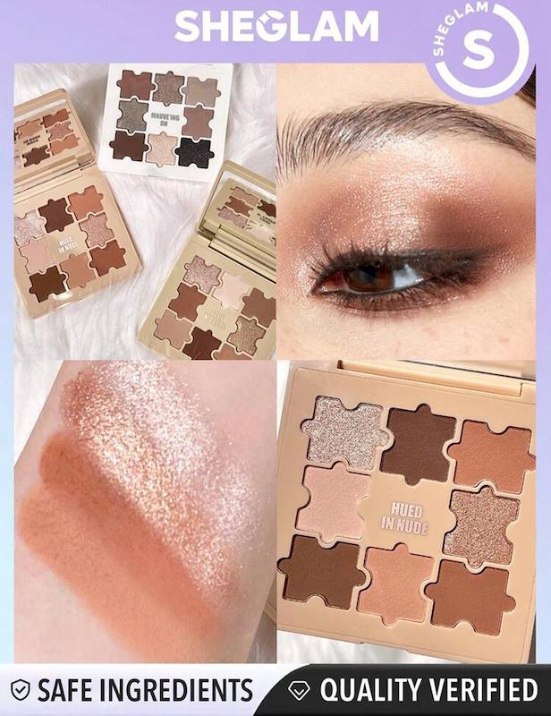پالت سایه طرح پازل شیگلم SHEGLAM مدل LOVE N' TAUPE