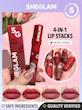 رژلب جامد ٤ در ١ شیگلم SHEGLAM مدل PETAL STACK