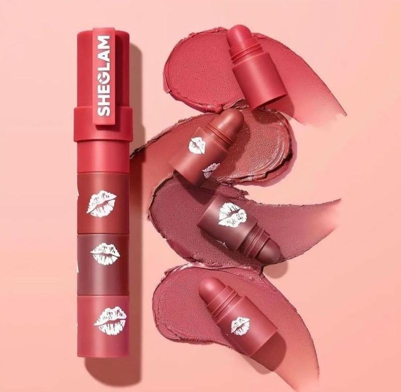 رژلب جامد ٤ در ١ شیگلم SHEGLAM مدل PETAL STACK