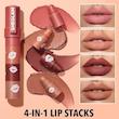 رژلب جامد ٤ در ١ شیگلم SHEGLAM مدل BROWNIE STACK