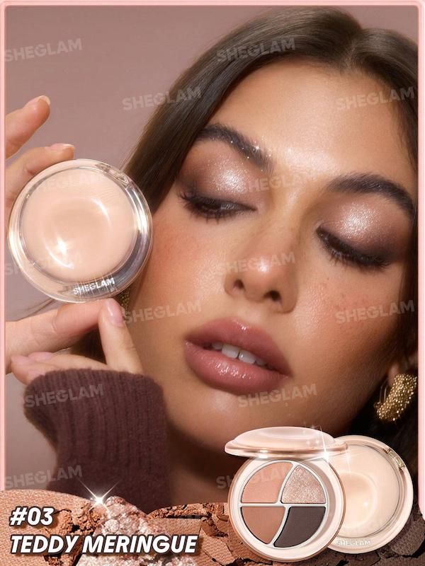 پلت سایه 4 رنگ شیگلم مدل Daydreamer رنگ Teddy Meringue