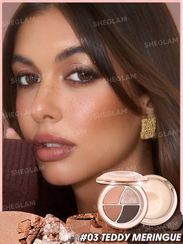 پلت سایه 4 رنگ شیگلم مدل Daydreamer رنگ Teddy Meringue