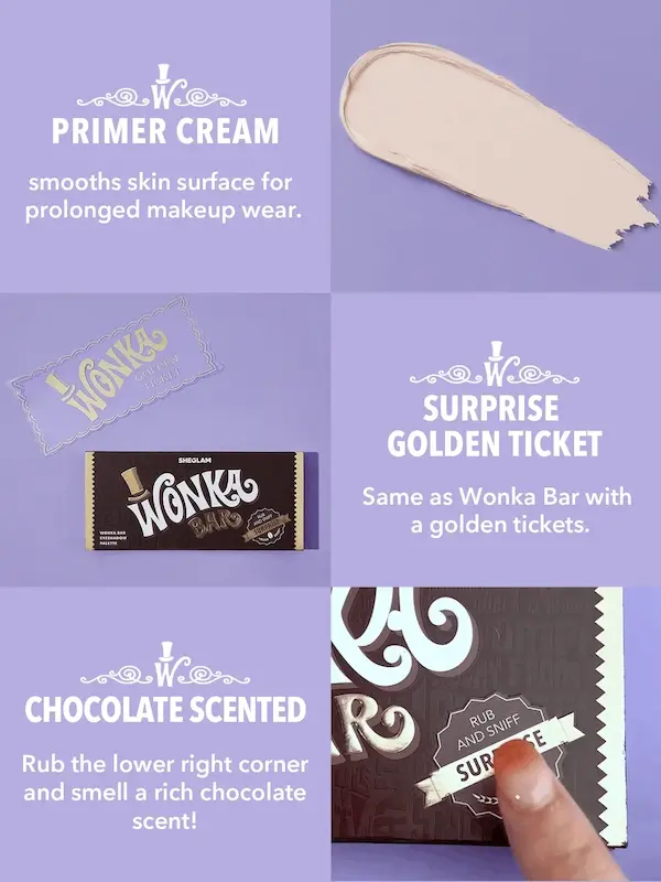 پلت سایه 8 رنگ شیگلم Sheglam مدل Wonka Bar🎩🍫