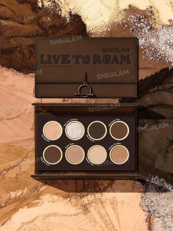 پلت سایه 8 رنگ شیگلم Sheglam مدل Live To Roam🧳🐎
