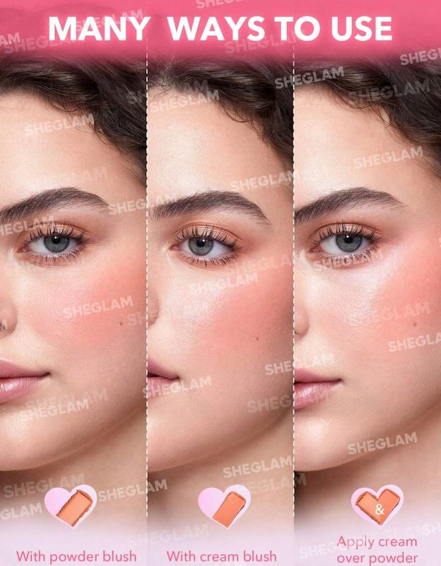 پلت رژگونه شیگلم SHEGLAM مدل Cheek to Cheek Duo رنگ pink sprinkles🩷