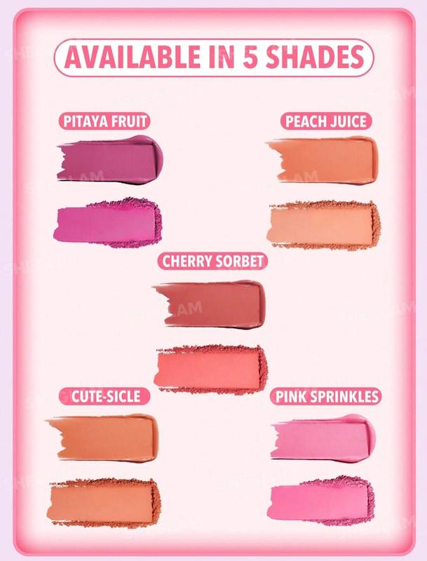 پلت رژگونه شیگلم SHEGLAM مدل Cheek to Cheek Duo رنگ pink sprinkles🩷