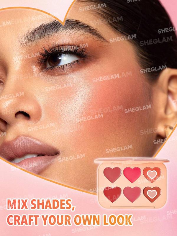 پلت رژگونه کرمی شیگلم Sheglam مدل Frush Crush رنگ Cottage Core Garden